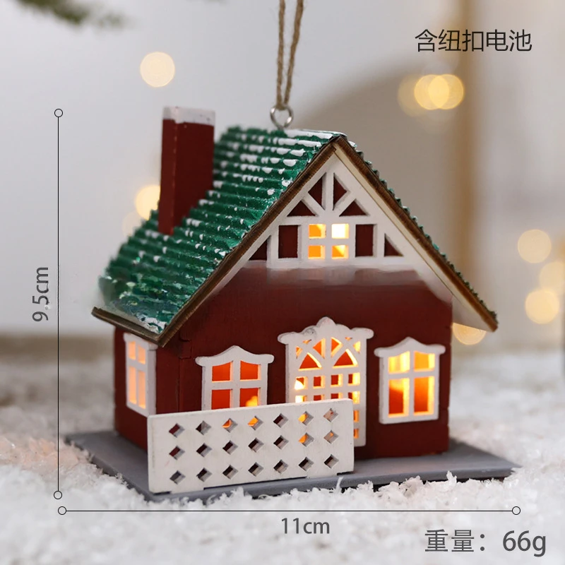 Рождественский снежный домик мини-Рождественская деревня сцена светящееся