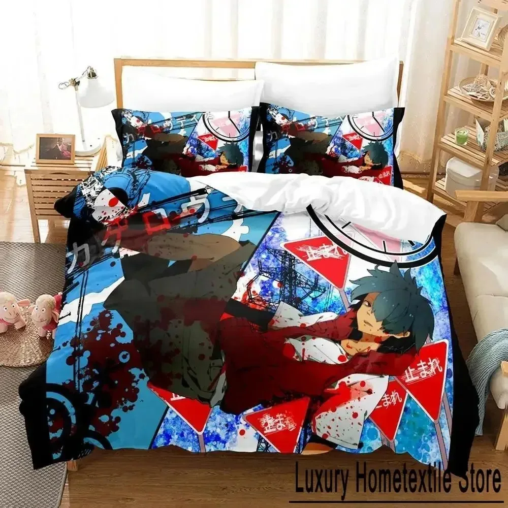 Kagerou Project Bedding Set Single Twin Full Queen King Size Bed Adult Kid Bedroom Duvet cover Sets 3D Anime Sheet