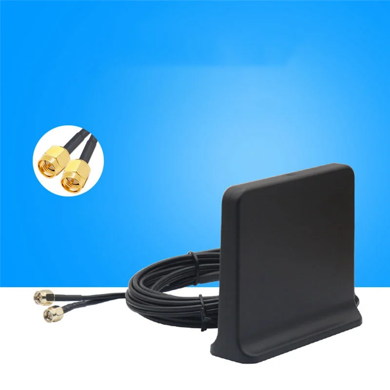Boost сигнала 5G 4G LTE 3G GSM Mimo Aerial High Gain 12Dbi 600-6000 МГц Внешняя Omni Wi-Fi антенна (черная с