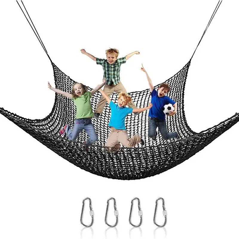 

Kids Playground Play Safety Net Outdoor Climbing Cargo Net Childrens Obstacle Course Double Layers Backyard Net Saftey Net