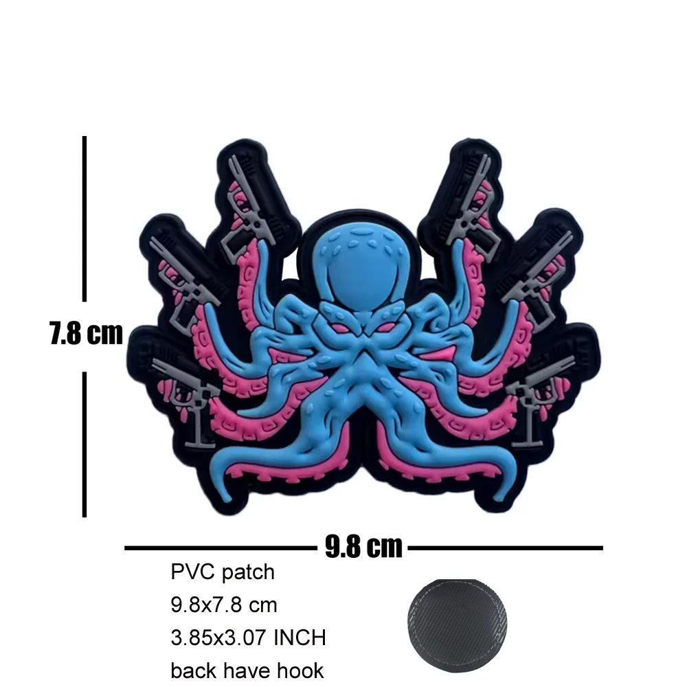 Аксессуары для уличной сумки значок 3D ПВХ резиновая волшебная повязка на руку