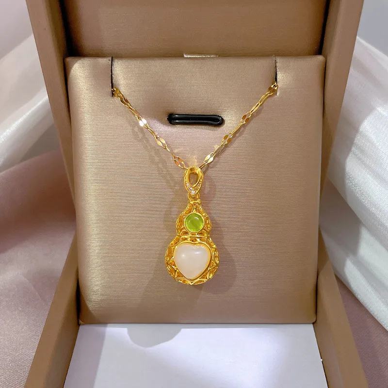 Цепочка Из Нержавеющей Стали 316L с волнистыми волнами женское ожерелье большим