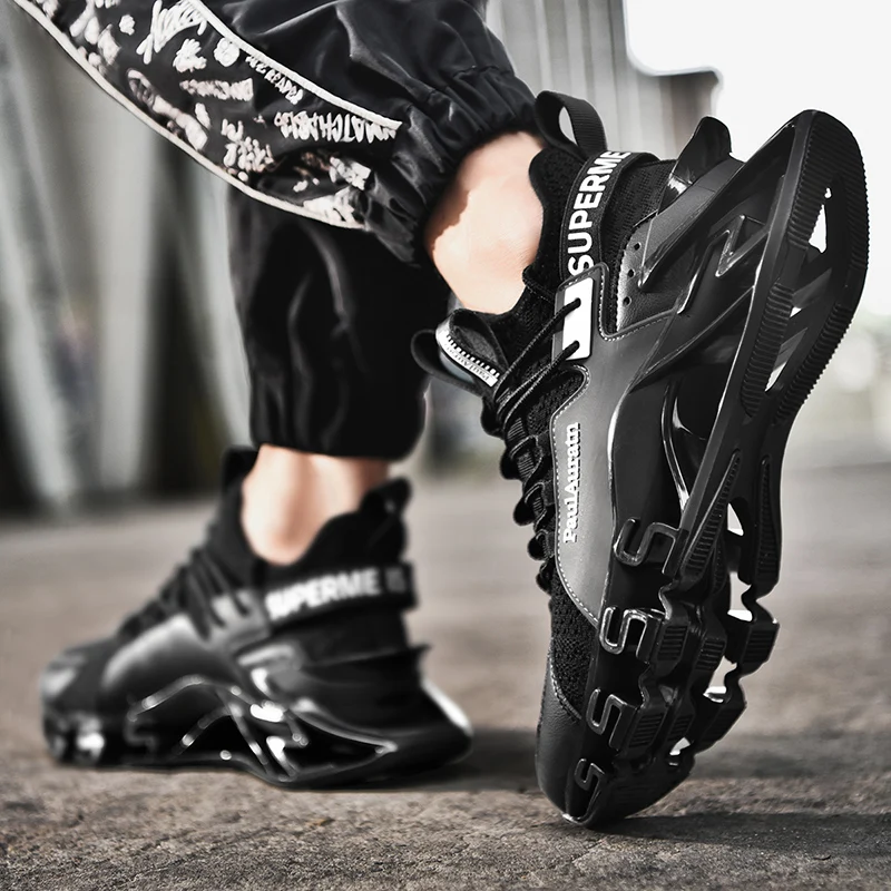 Mens Blade Running Shoes Original Designer Sneakers for Men High Quality Luxury Brand Athletic Sports Cushion Trainers Male 2023