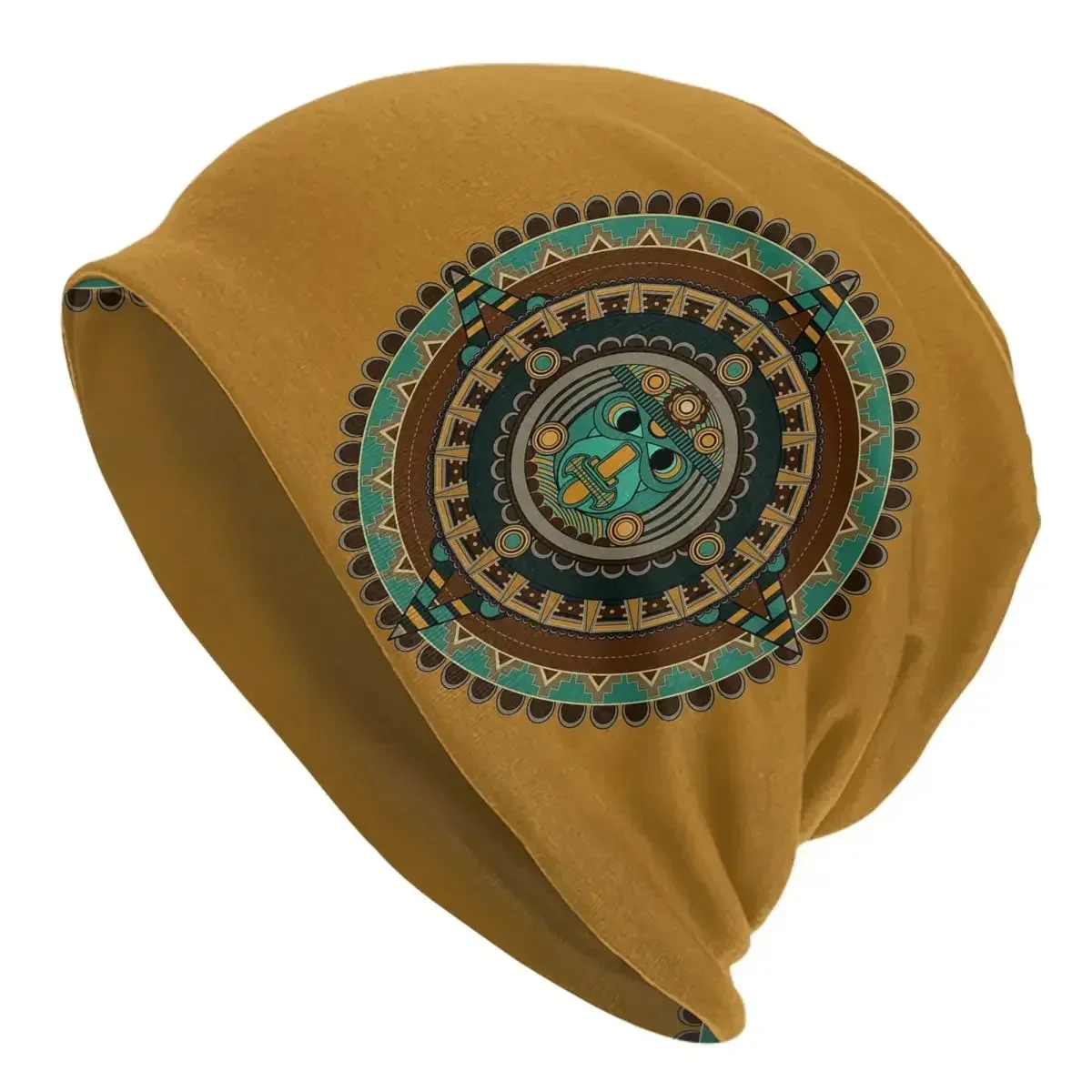 Шапка-бини вязаная с календарем для мужчин и женщин