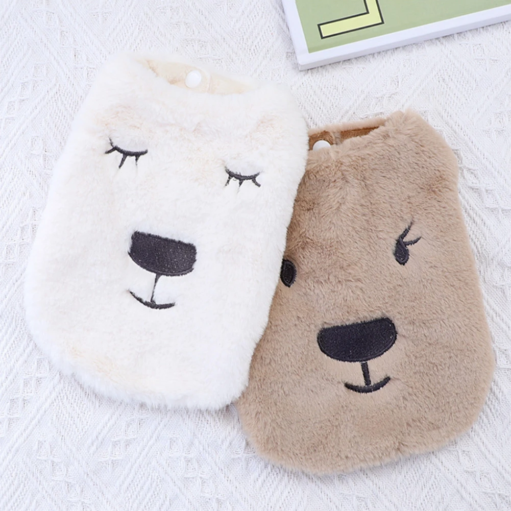 

Теплая одежда для собак, одежда для щенков, мультяшный медведь, одежда для домашних животных, кошек, свитер, куртка, пальто, зимняя мягкая фли...