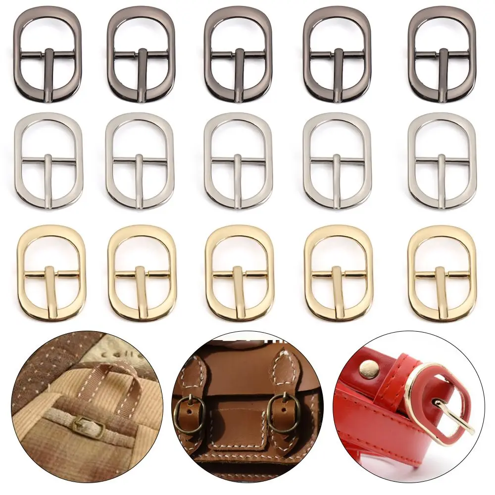 

5pcs DIY O Ring Adjust Shoe Shoulder Roller Pin Strap Belt Buckles Leather Bag Buckle Handbag Repair Accessories