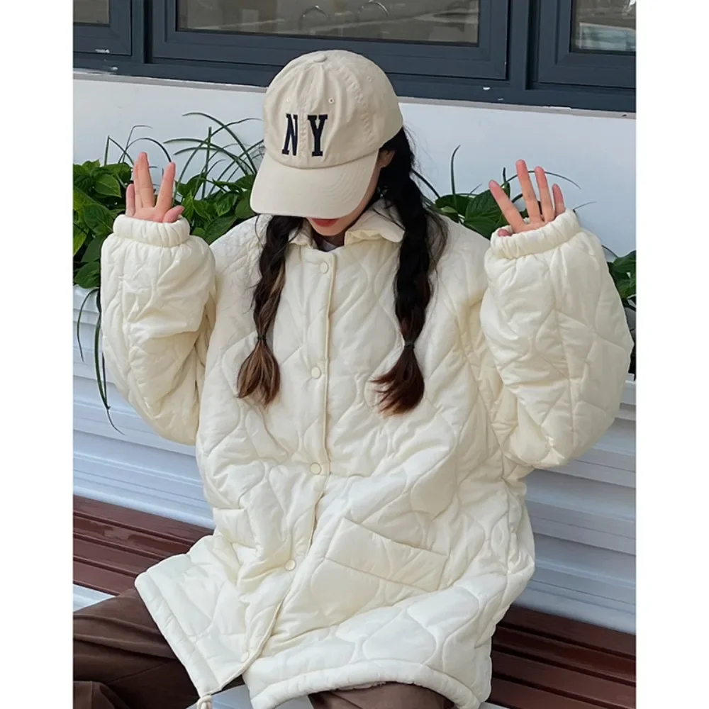 

Повседневная хлопковая куртка в стиле пэчворк с подкладкой из ягненка и кашемира, хлопковая куртка, зимний стиль для лучшего друга