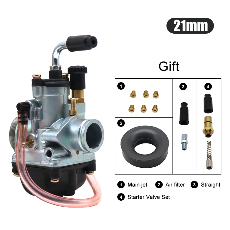 

Карбюратор ZSDTRP для Dellorto PHBG 19BS/21BS Racing 2T 19 мм 21 мм, КАРБЮРАТОР PHBG для YQ50 Area 51 Ark 50 LC для YAMAHA