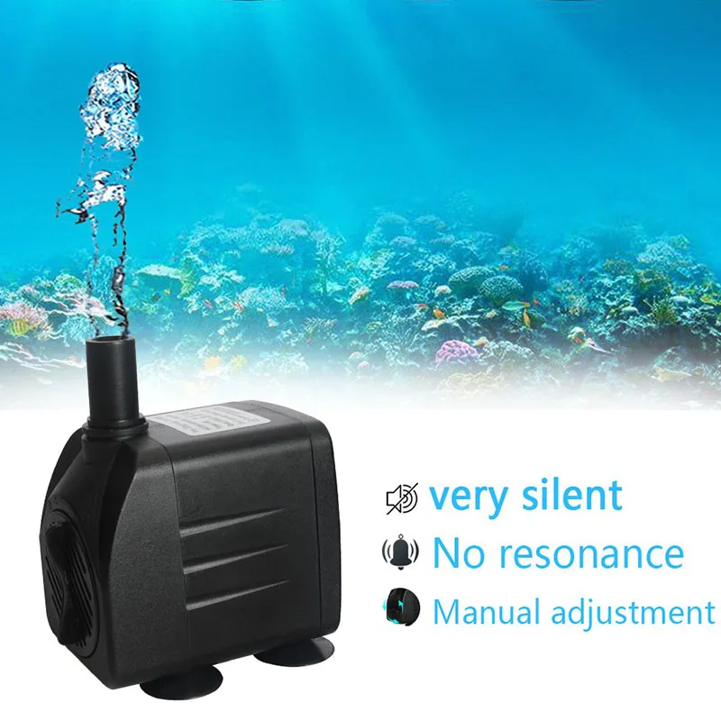 

Mini Water Pump for Garden Fishbowl, Oxygen Pump, Portable Fish Tanks, Submersible Water Pump, Fish Ponds Pool Underwater Pump