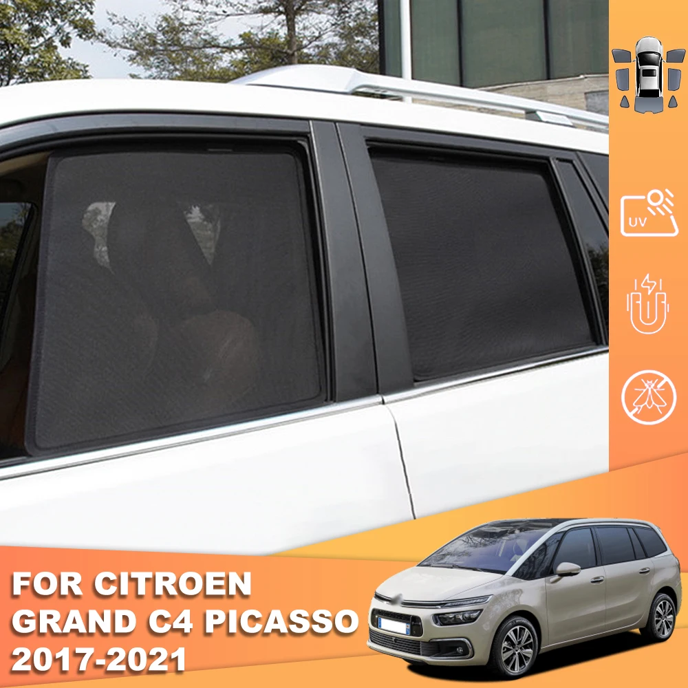 

Для CITROEN C4 Grand Picasso 2013-2020 козырек от солнца на боковое окно Shield магнитный автомобильный солнцезащитный козырек для переднего и заднего лобово...
