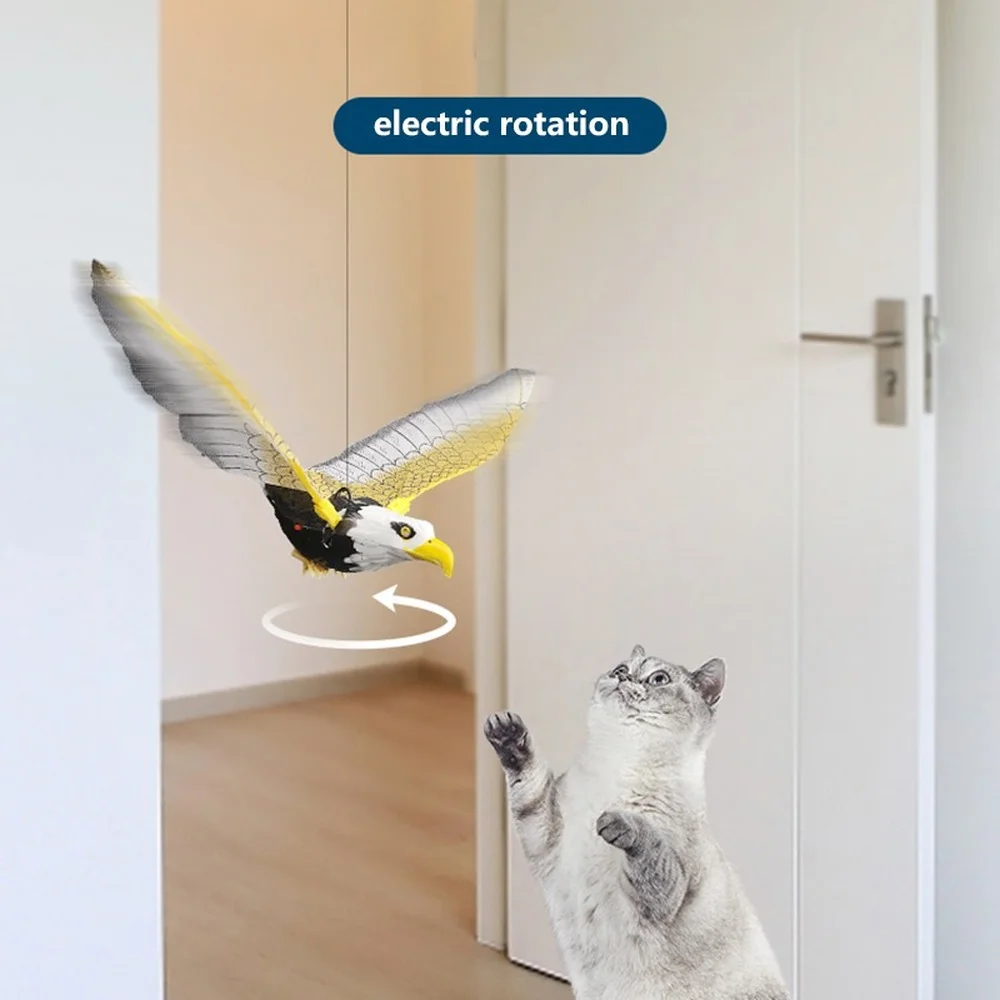 

Cat Toy New Simulation Bird Funny Self-hey Hanging Door Automatic Scratch Rope Cat Stick Eagle Cat Interactive Pet Toy Supplies
