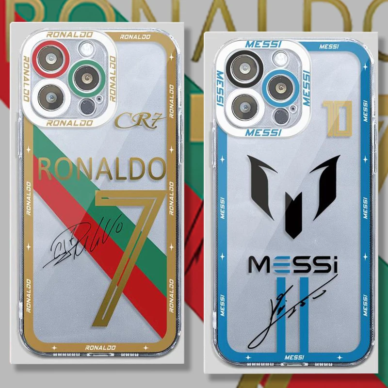 Силиконовый чехол с футбольным номером 7 10 для Xiaomi Redmi Note 13 12 11 Pro Plus 4G 5G 12S 11S S 9 9S 8 13C