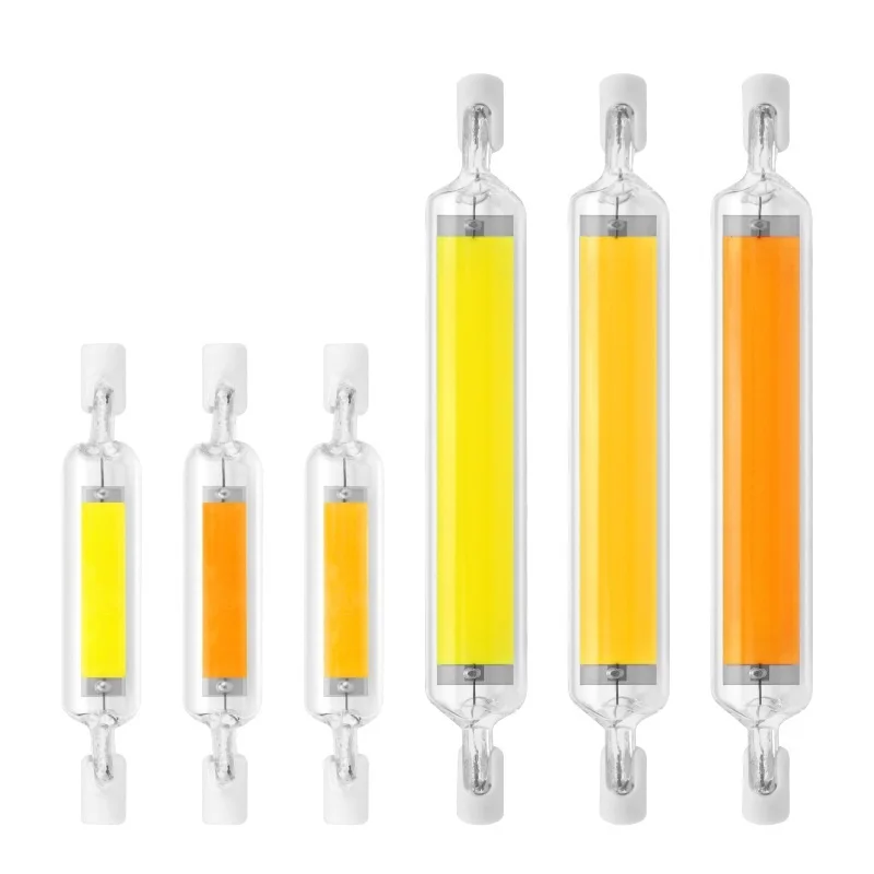 

2 шт. COB R7S светодиодсветильник лампа 78 мм 118 мм RX7S ламсветильник 5 Вт 8 Вт 10 Вт 20 Вт J78 J118 двухсторонняя лампа PLC