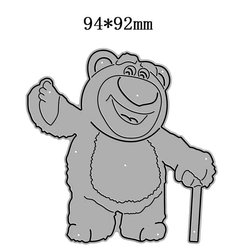 Новинка 2022 металлические Вырубные штампы с милым медведем и животными для