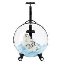 pet trolley case cat bag out portable space capsule transparent large capacity dog bag suitcase cat supplies backpack