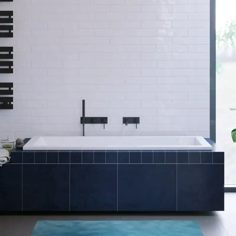 

66 "x 36" Reversible Drain Drop-In Bathtub