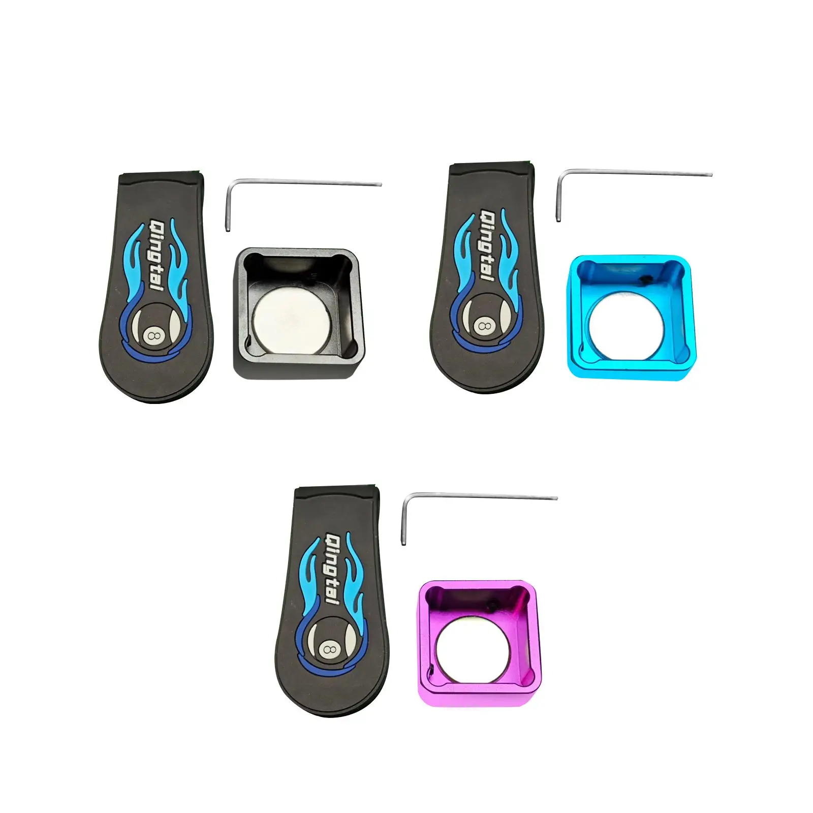 Держатель для мела кия с фиксированным зажимом Спортивные аксессуары снукера