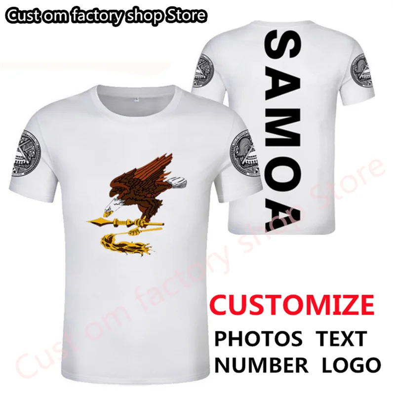 

Samoa male t shirt diy free custom boy EASTERN t shirt AS flag made university of American Samoa t shirt