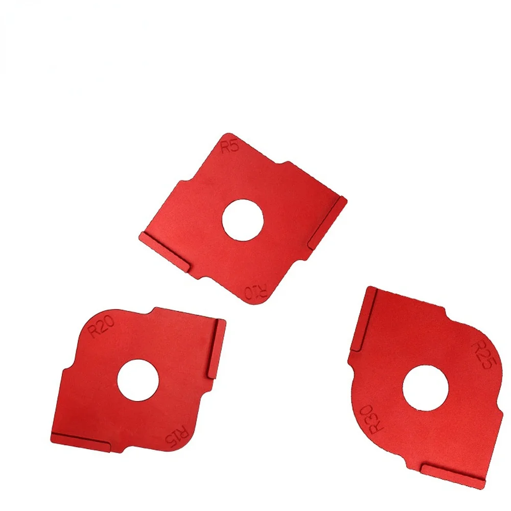 

New Woodworking Fillet Template Stainless Steel Hand-held Trimming Machine Engraving Machine R Board Bakelite Milling DIY R5-R30