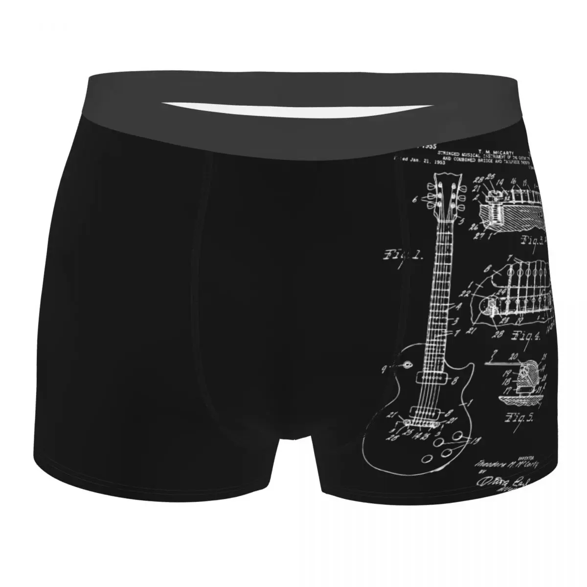 

Трусы-боксеры мужские, забавные S-XXL, для акустической гитары, музыки
