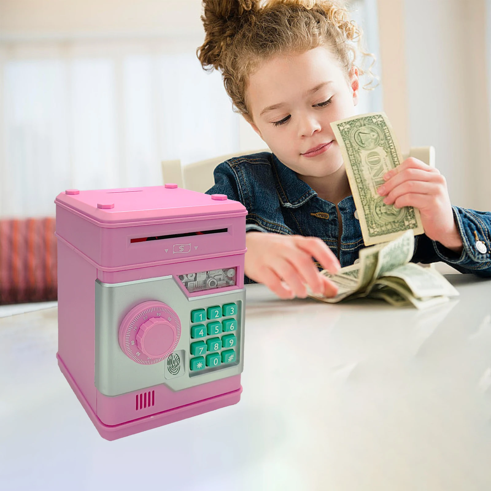 Мини-копилка с паролем копилка автоматический отпечаток пальца деньги банкомат