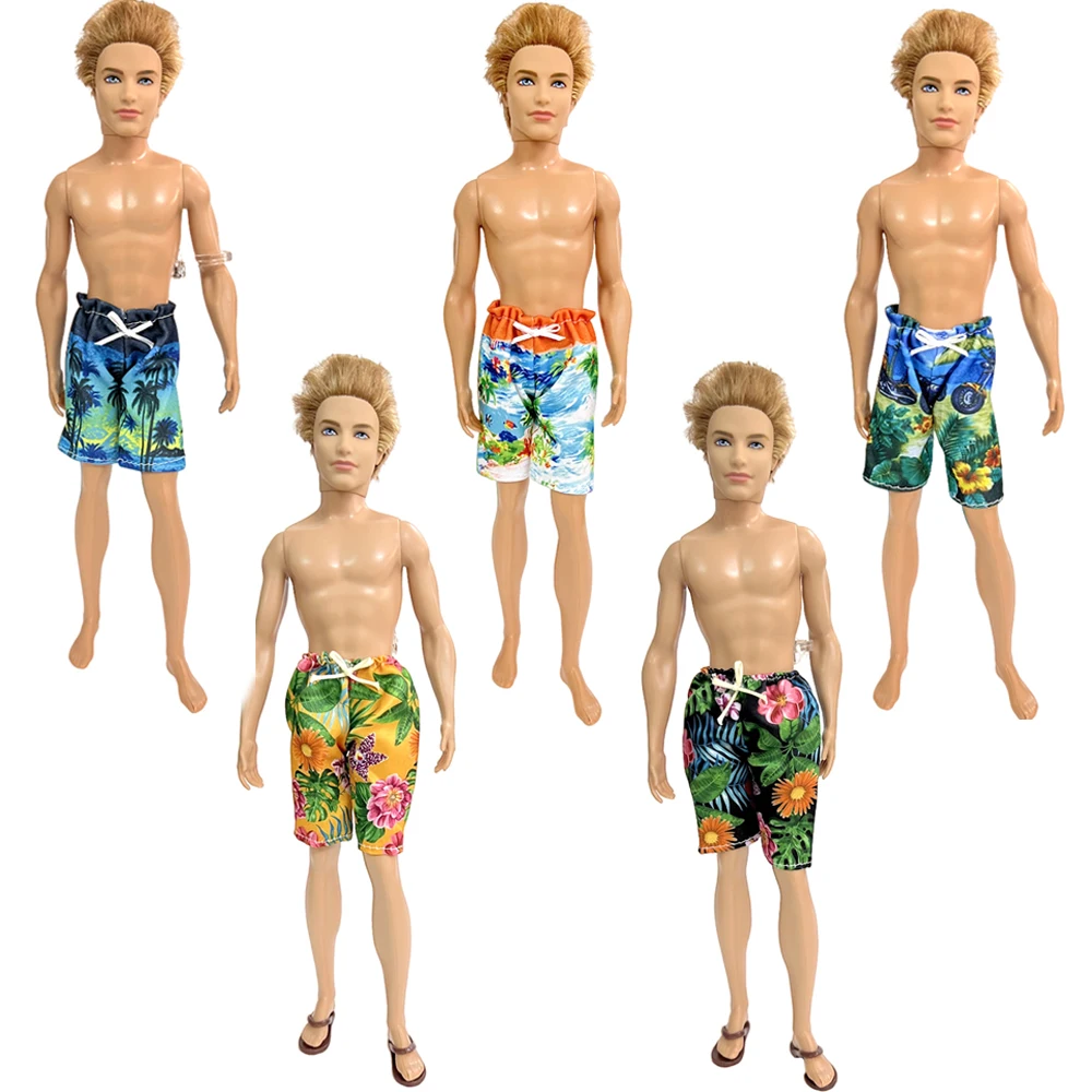 

NK 5 шт. повседневные брюки принца Модные женские пляжные плавательные брюки для Барби аксессуары для куклы бойфренда для куклы Кена детский подарок