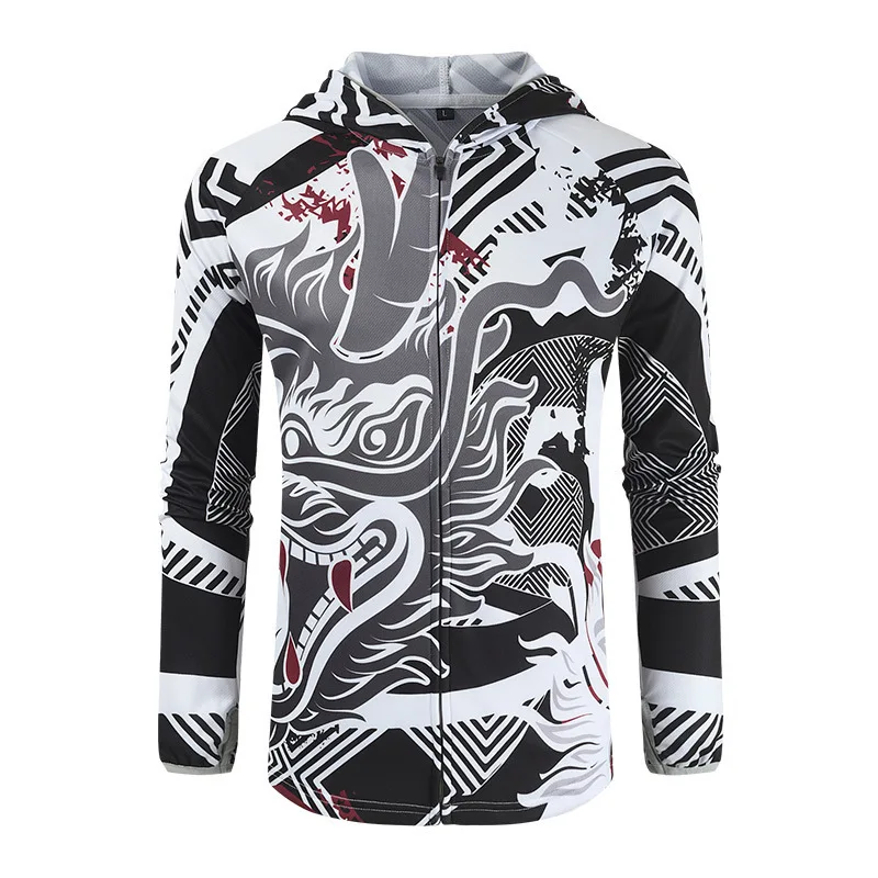 

Fishing Uniform Summer UV Sun Protection Clothing Set Quick Dry Breathable Clothes Men Outdoor Tshirt Hooded Tops Pants Ropa 4XL