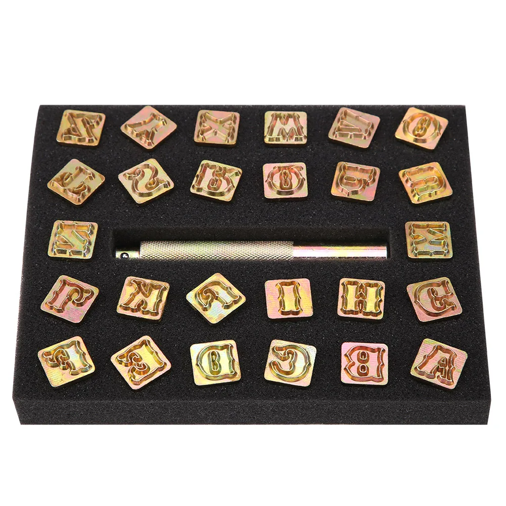 

13mm Metal Stamp Punch Set Vintage Design Alphabet 26 Letters Die Tool Craft Metal