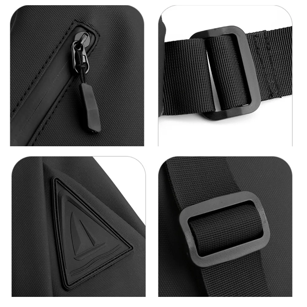 Men's Fanny Pack Teenager Crossbody Sling Bag Waterproof Large Capacity Sports Running Cycling  Anti-Theft Backpack Fashion