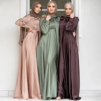 satin abaya dubai turkey muslim fashion hijab dress eid mubarak arabic african dresses for women islamic modest clothes kaftan