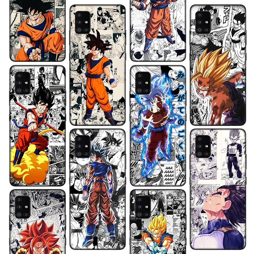 

Anime Dragon Ball Manga Phone Case For Samsung Galaxy A50 A70 Note 20 Ultra 10 Plus 9 8 A10S A20E A30 A40 A6 A7 A8 + A9 Soft Co
