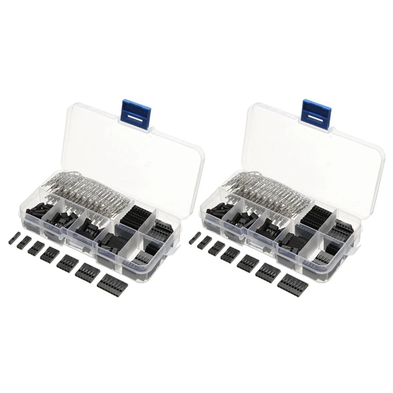 

620Pcs 2.54Mm Male+Female Dupont Wire Jumper And Header Connector Housing Kit