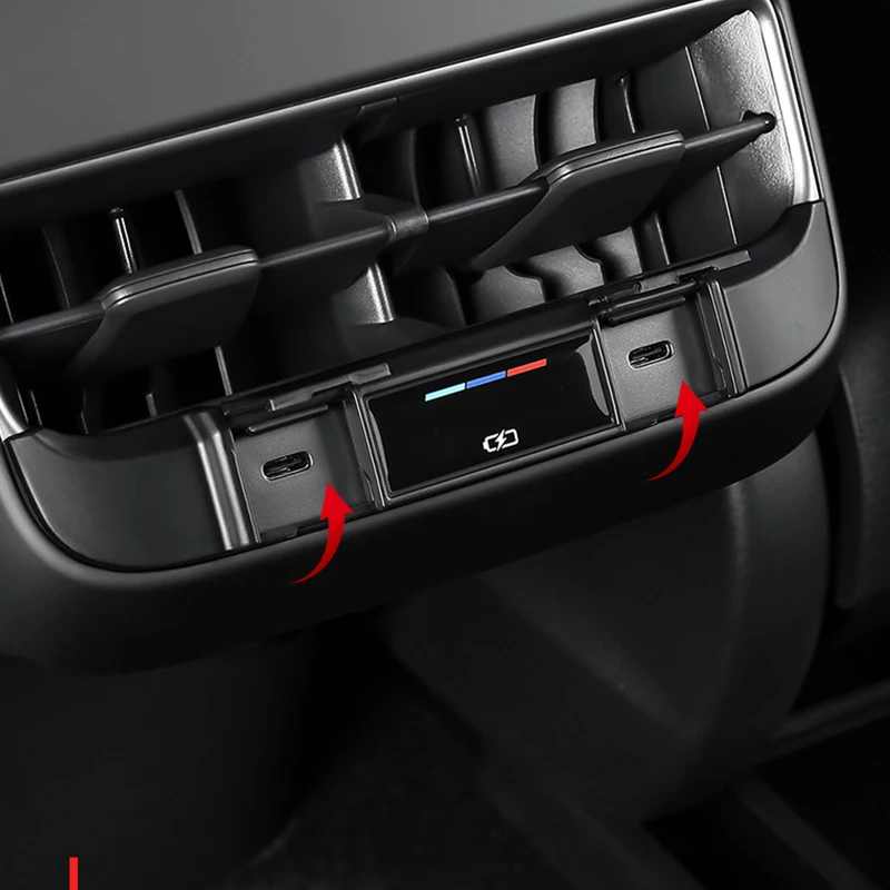 Задняя панель с воздушным выходом и портом USB для зарядки декоративный защитный