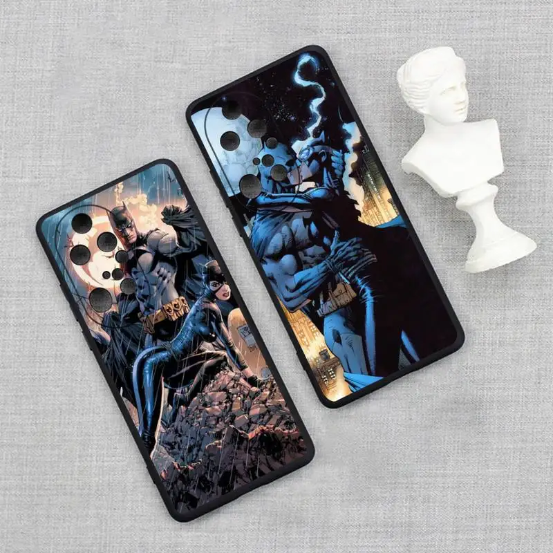 

Bruce Wayne Batman Catwoman Kiss Toys Phone Case For Huawei P20 P30 P40 P50 Lite E P Mate 50 40 30 20 Pro Soft Cover