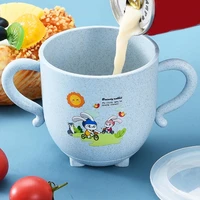 child feeding mug creative plastic sturdy children water mug with scale for home baby drinking cup baby drinking cup