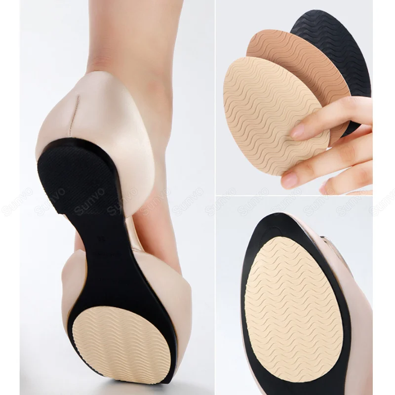 

Shoe Sole Protector for Forefoot Anti-Slip Rubber Self-adhesive Stickers Repair Women High Heels Bottom Replacement Patch Sheet