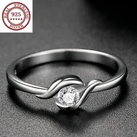 2021 new S925 silver Moissan round diamond ring fashion sense light luxury proposal diamond jewelry for girlfriend souvenir gift