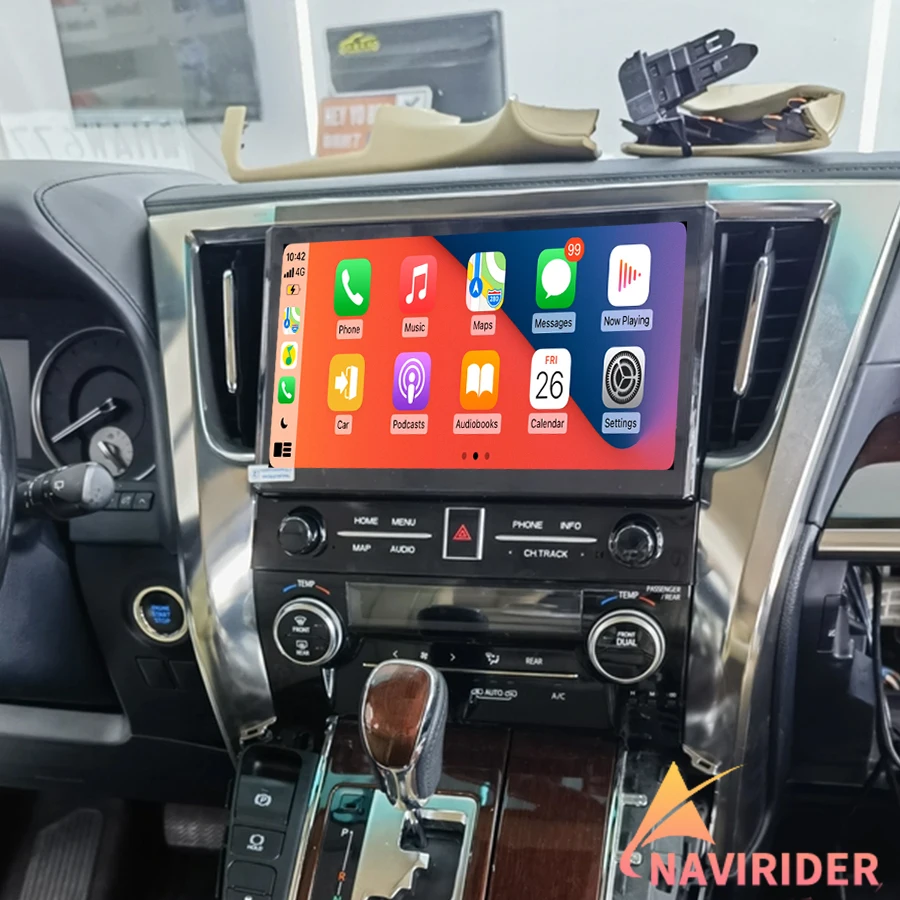 

11,5-дюймовый экран для Toyota Alphard 30 серии Vellfire A30 2015-2019, мультимедийное радио, Android, беспроводная навигация Carplay, стерео