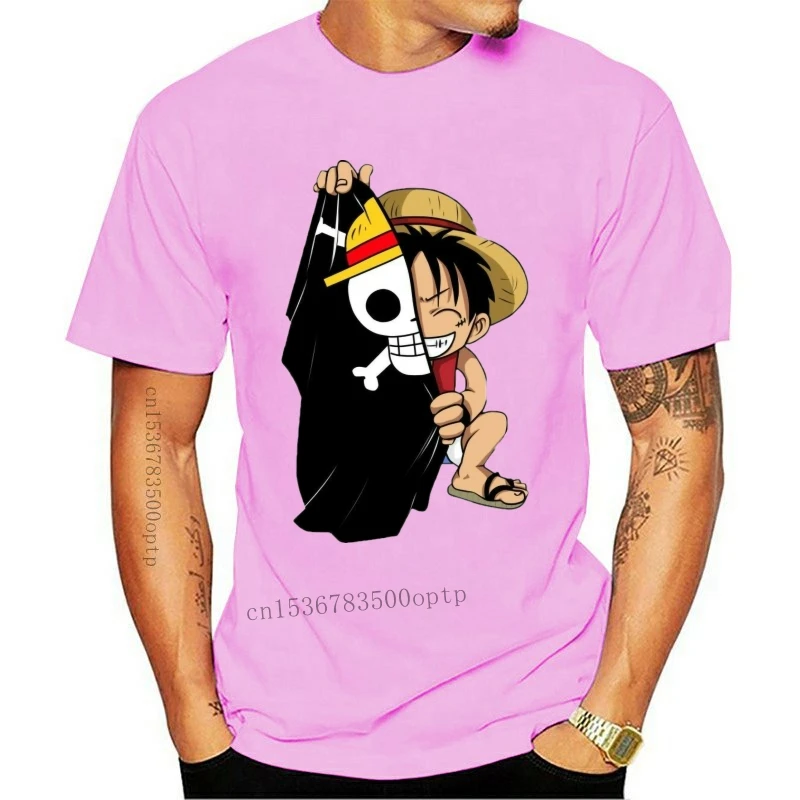 

Kaus Anime One Piece Motif Bendera Monkey D Luffy Baru