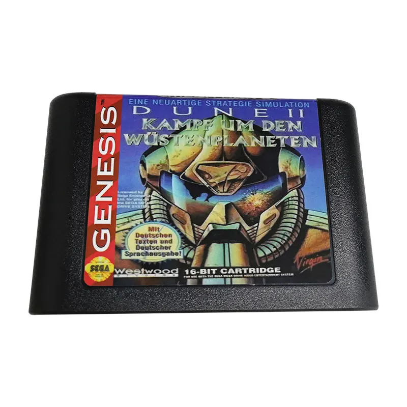 

Картридж для мультиигр в ретро стиле с изображением дюны II Sega Mega Drive Genesis Games
