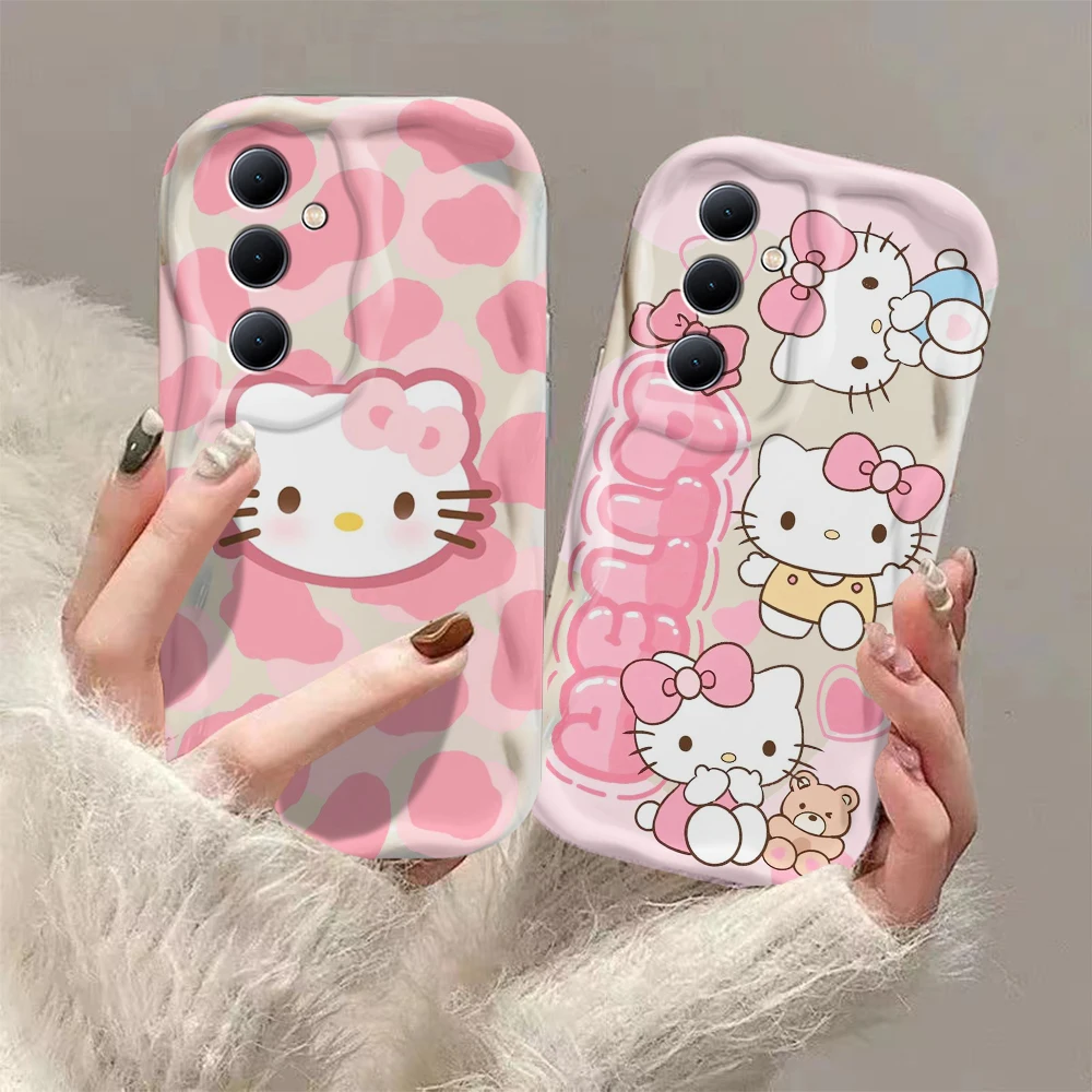 Чехол Catoon Hello Kitty Cute 3D Wave для Samsung A73 A72 A71 A55 A54 ...