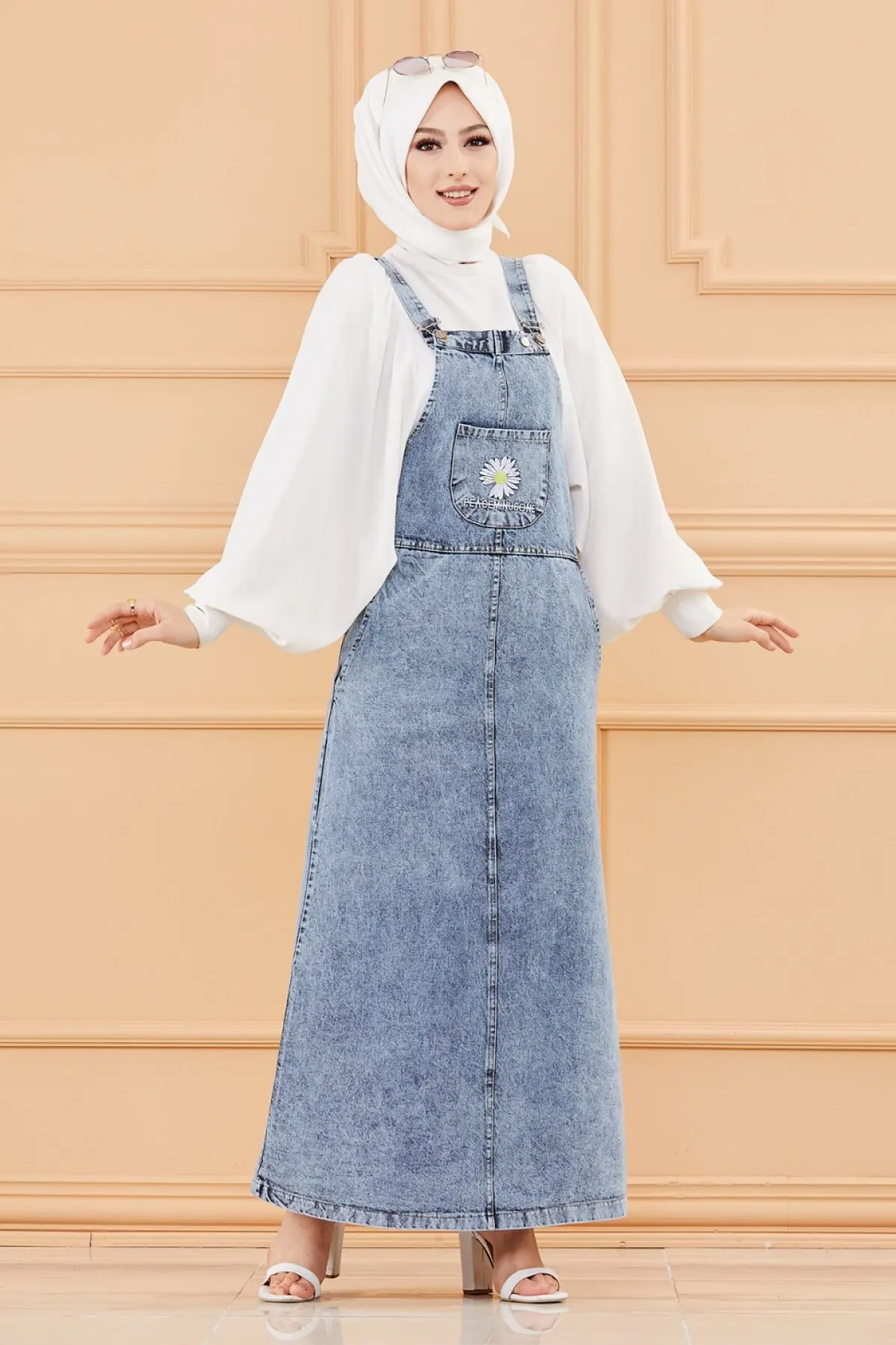 Туба мусульманское платье джинсы Salopet на весну и осень джинсовая код 2021 турецкий