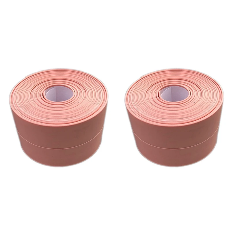 Водонепроницаемая уплотнительная лента для ванной и кухни розовая против