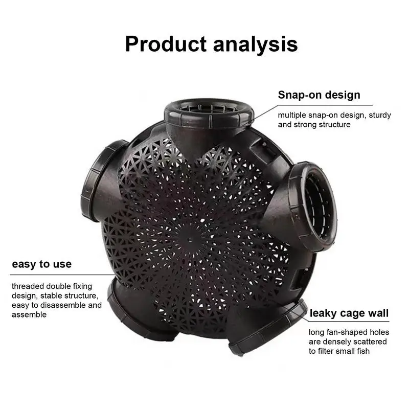 Ловушка для Раков и креветок 5 отверстий прочная легкая в использовании ловли