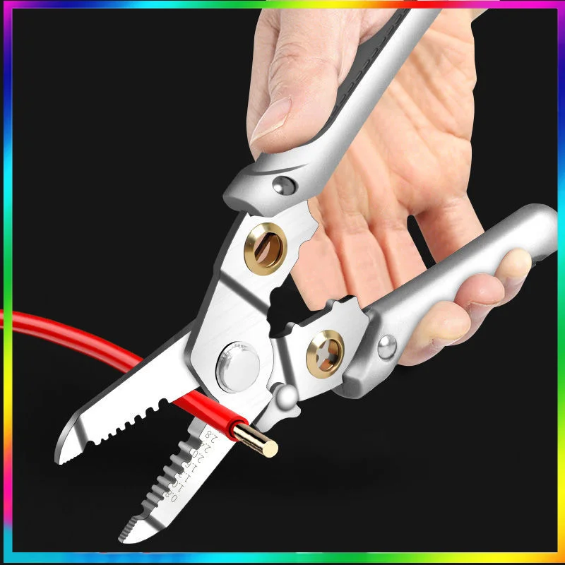 Wire Stripper Decrustation Pliers Multi tool ire Stripper Electric Cable Stripper Cutter Multifunctional Wire Repair Tool