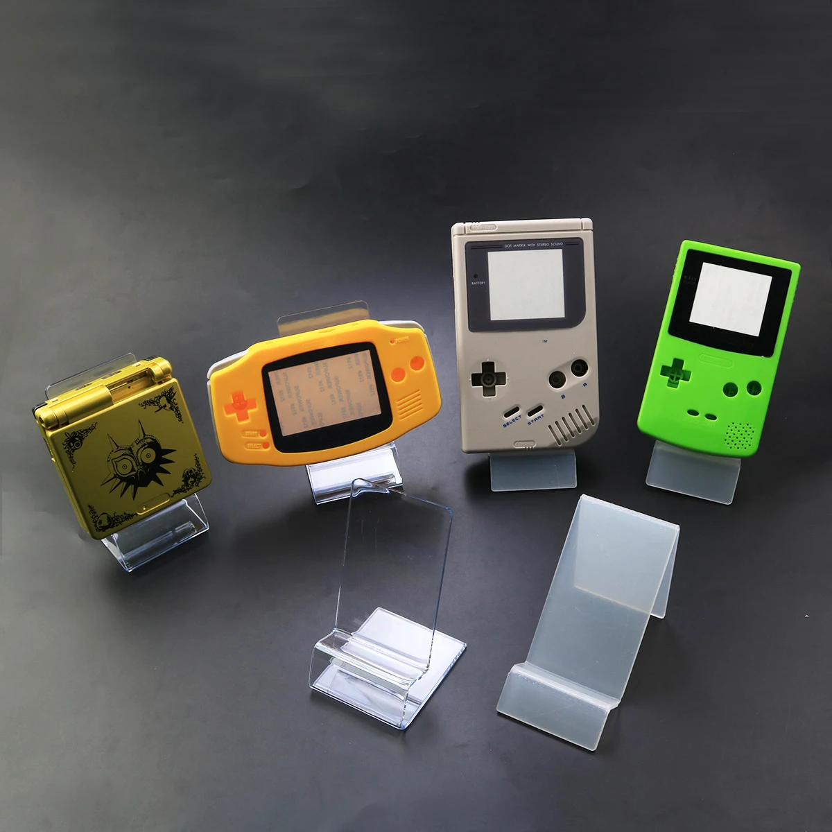 Прозрачная пластиковая подставка YuXi с окошком для GB GBC GBA GBP PSP 3DS 2DS PSV NDS игровая