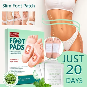 10/box Detox Foot Patch Bamboo Pads Patches With Adhersive Foot Care Tool Improve Sleep slimming Foo