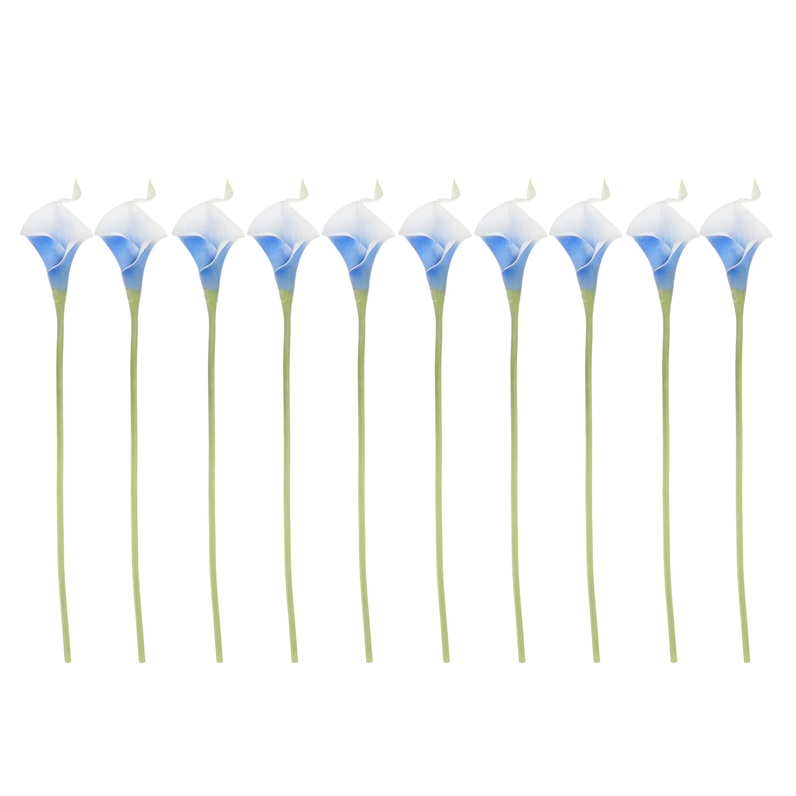 

Calla Lily Artificial Flowers Flower Lilies Props Bouquet Wedding Stem Fake Stems Faux Picasso Blue Centerpieces Floral Real