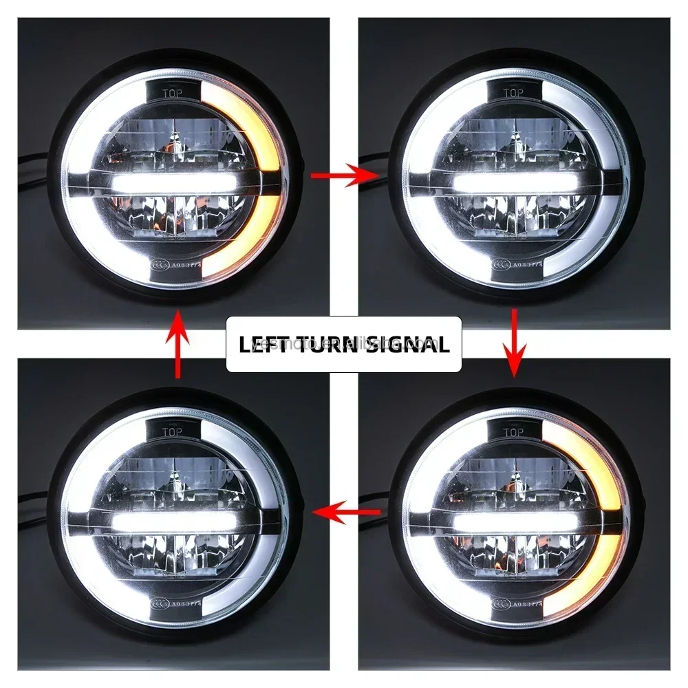 7-дюймовая мотоциклетная светодиодная фара универсальная круглая для Harley Sportster