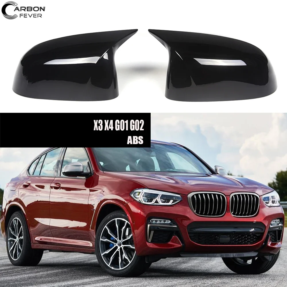 Глянцевые черные пластиковые крышки из АБС-пластика для замены зеркал с крыльями